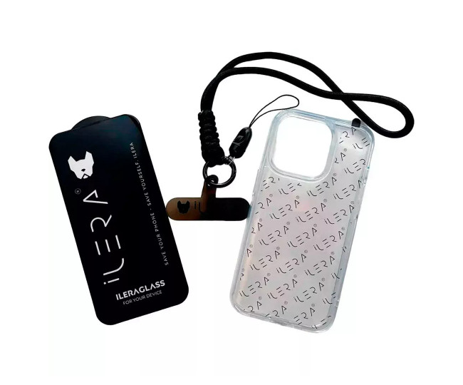 Защитное стекло iLeraGo Ice Case with Hand Stripe iPhone 14 Pro Black